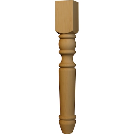 Osborne Wood Products 21 x 2 3/4 Portsmouth End Table Leg in Rustic Alder 1214RCA